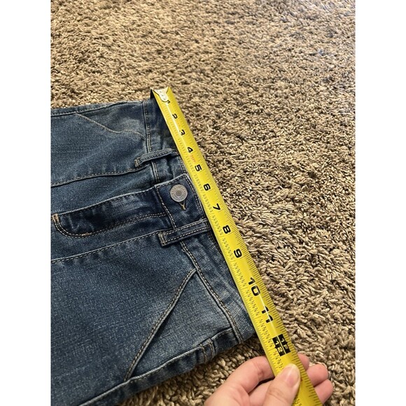 DKNY Girls 10 Jeans Baggy Utility Wide Leg Blue Denim Large Pockets - Picture 7 of 8